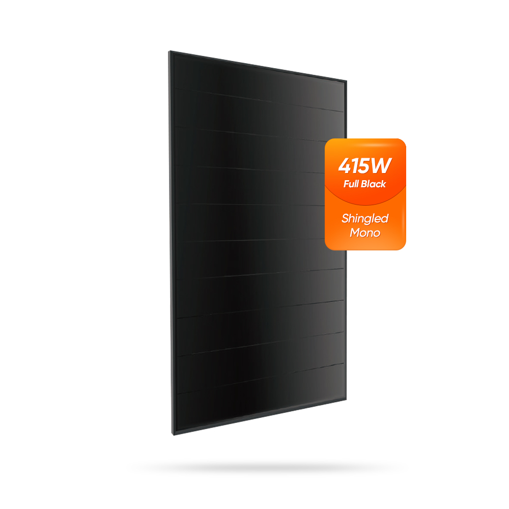 United Energy Shingled Solar Panel جميع الوحدات الكهروضوئية السوداء 410W 415W