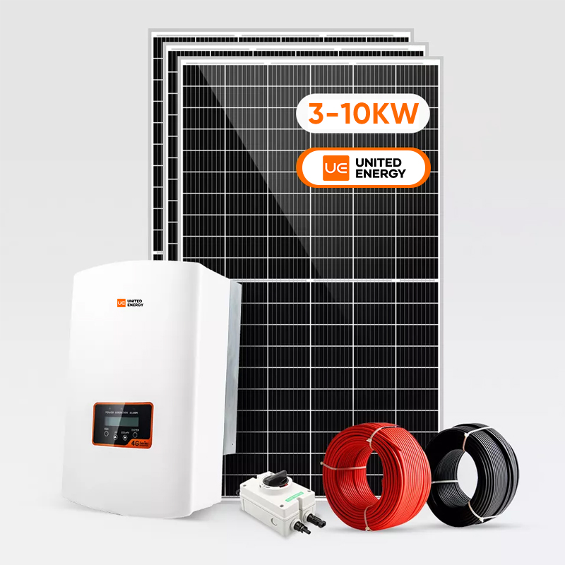 الاستخدام السكني لنظام توليد الطاقة الشمسية مربوط بشبكة 3KW 5KW 10KW