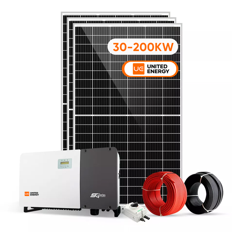 الاستخدام التجاري والصناعي على نظام الطاقة الشمسية للشبكة 30KW 50KW 100KW 150KW 200KW