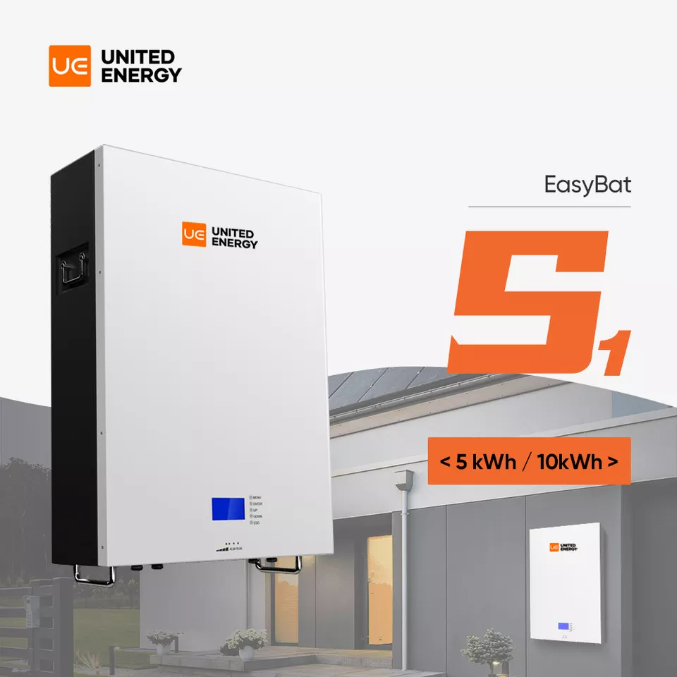 United Energy Powerwall بطارية ليثيوم 48 فولت 100 أمبير 200 أمبير / ساعة 5 كيلوواط / ساعة 10 كيلووات ساعة