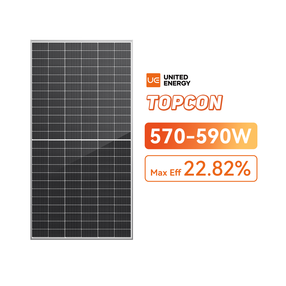 ثنائي الوجه N- نوع TOPCon 570 ~ 590W سعر الألواح الشمسية للطاقة
