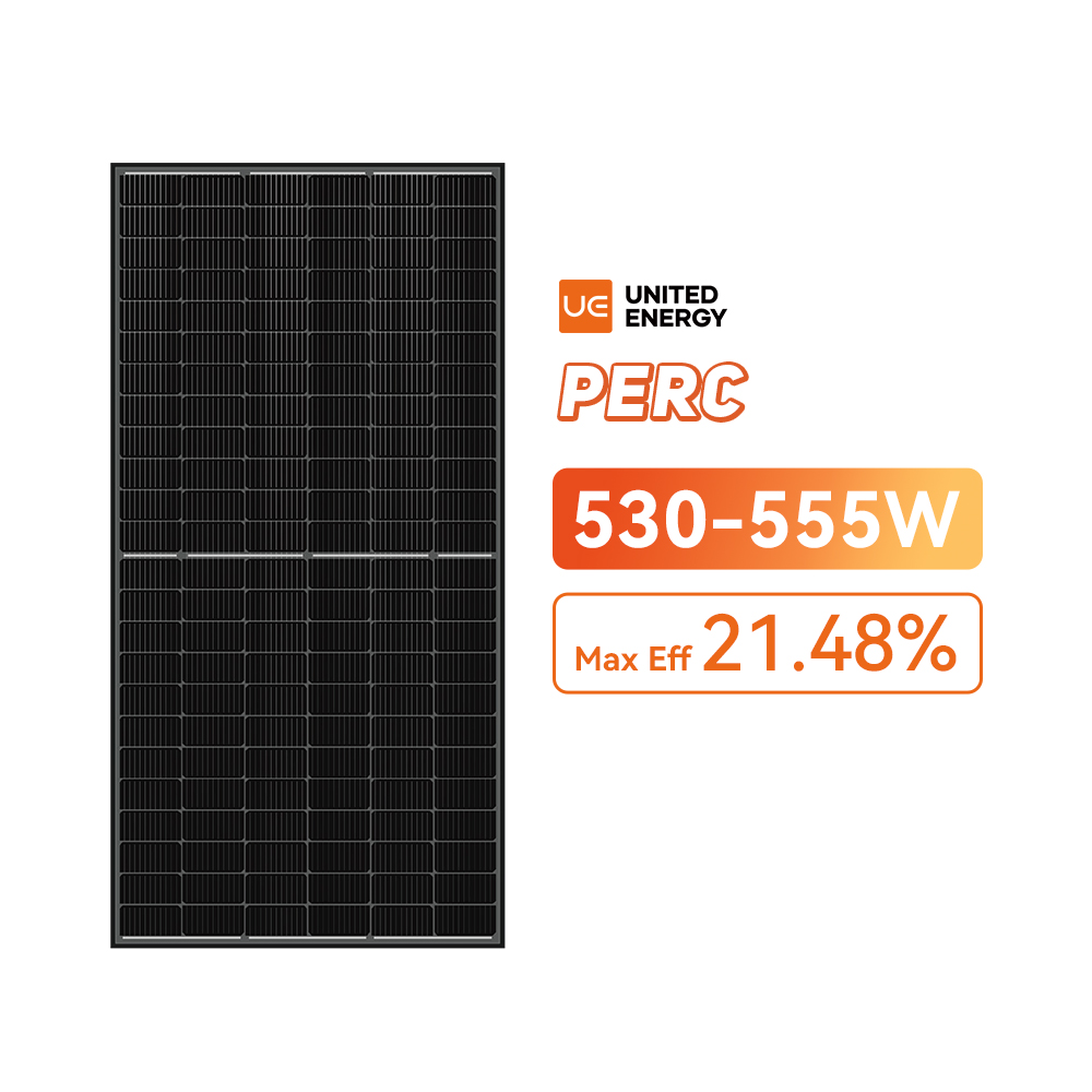 تكلفة الألواح الشمسية التجارية 500 وات السوداء بالكامل 530-555 واط