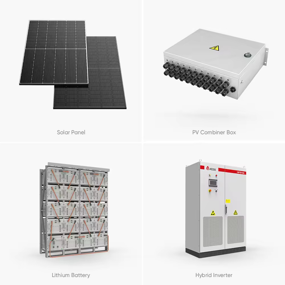 30-500KW حلول نظام الطاقة الشمسية الهجين